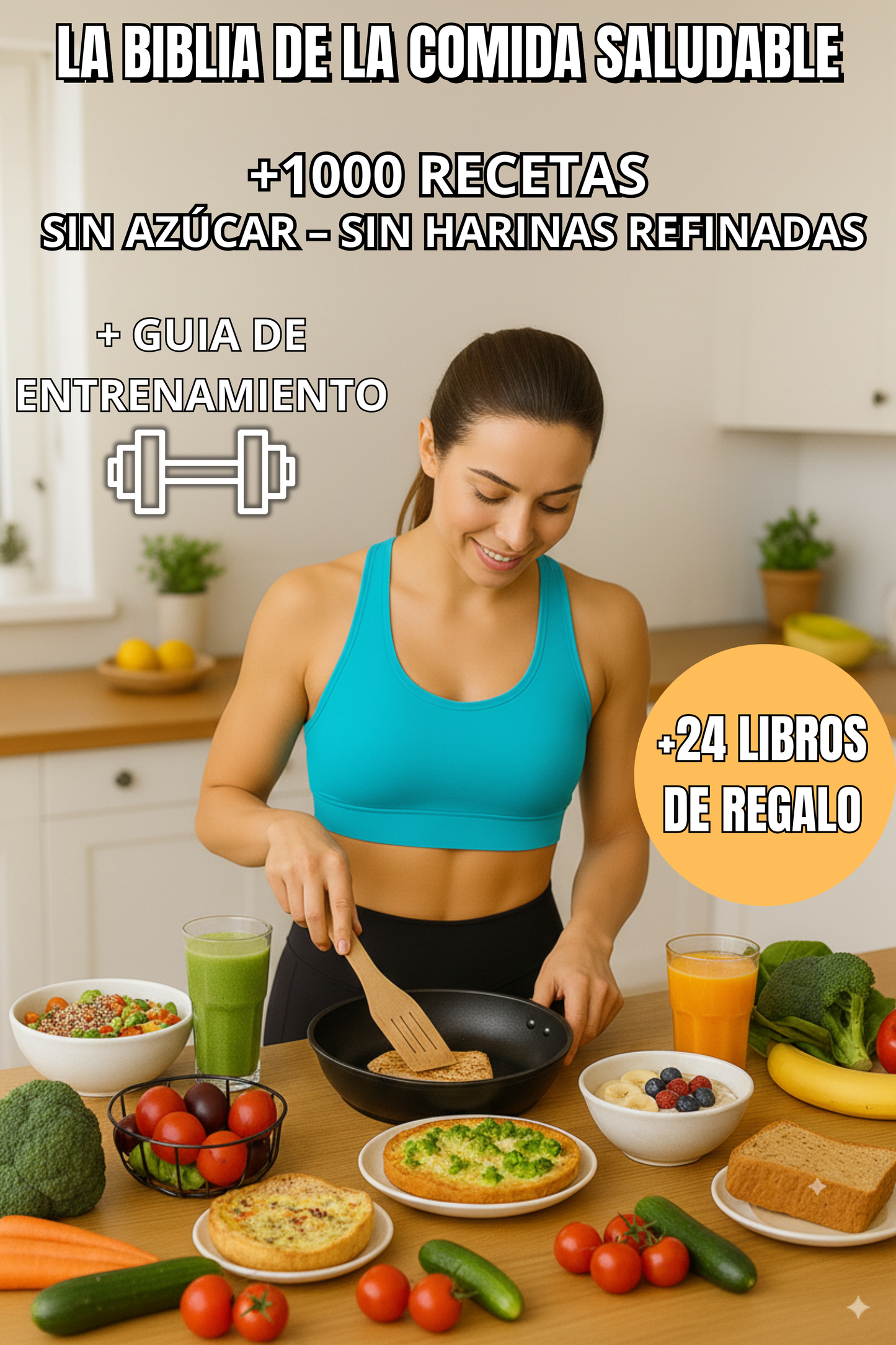 LA BIBLIA SALUDABLE 1000 RECETAS + 24 BONUS